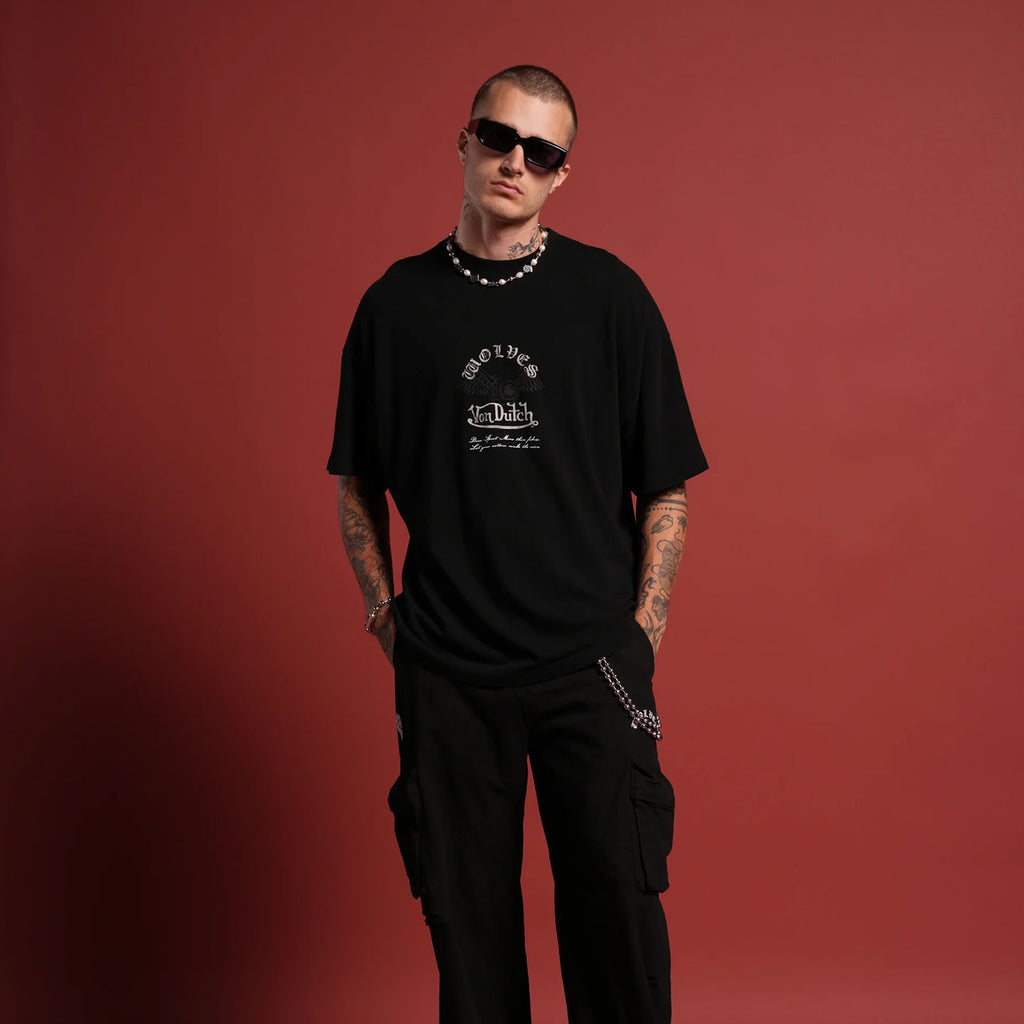 DSVD Wolf NFGU Premium Oversized Black Tee