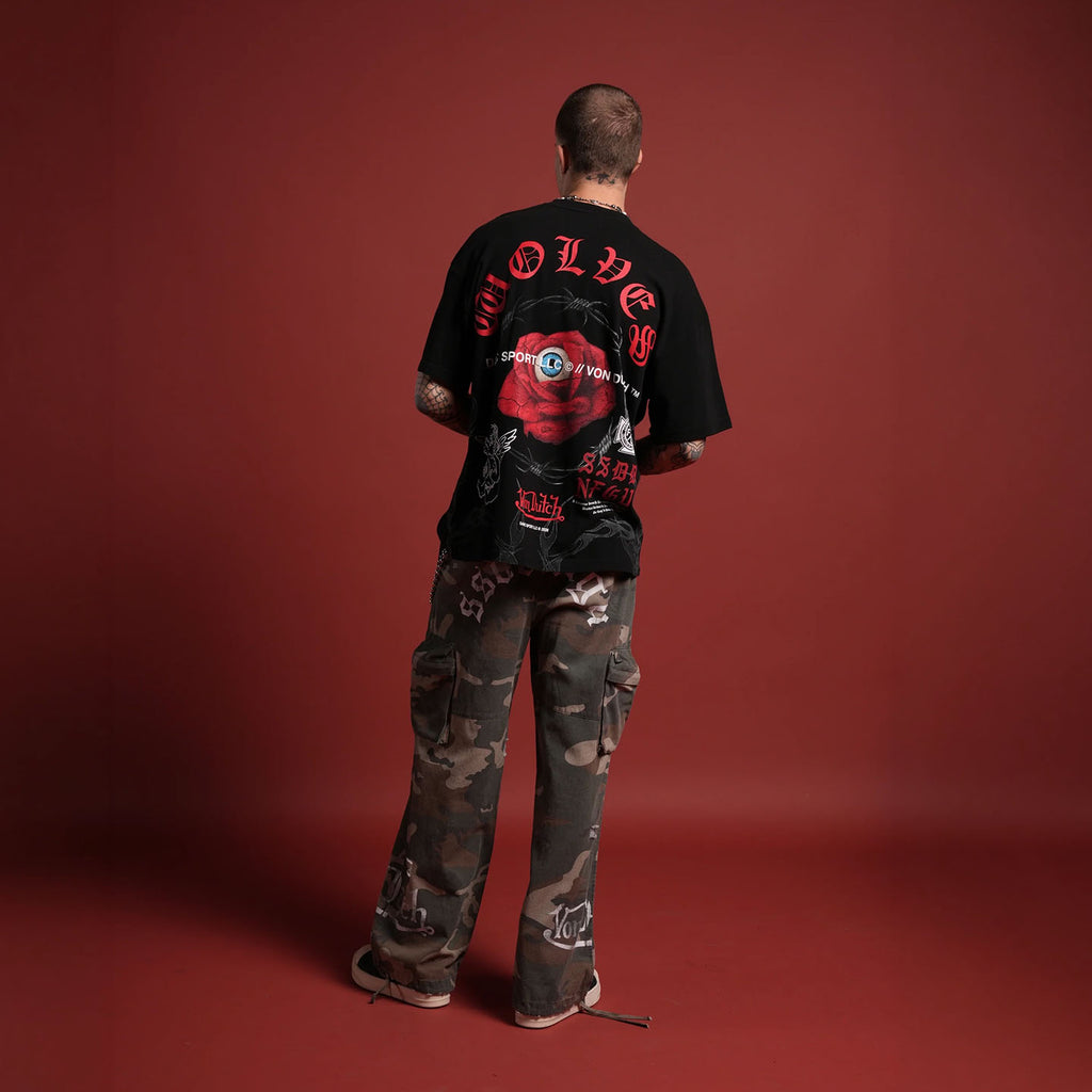 DSVD Wolf Eye of the Beholder Premium Oversized Black Tee