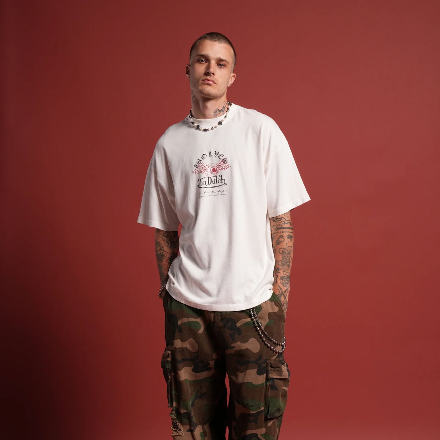 DSVD Wolf NFGU Premium Oversized Off White Tee