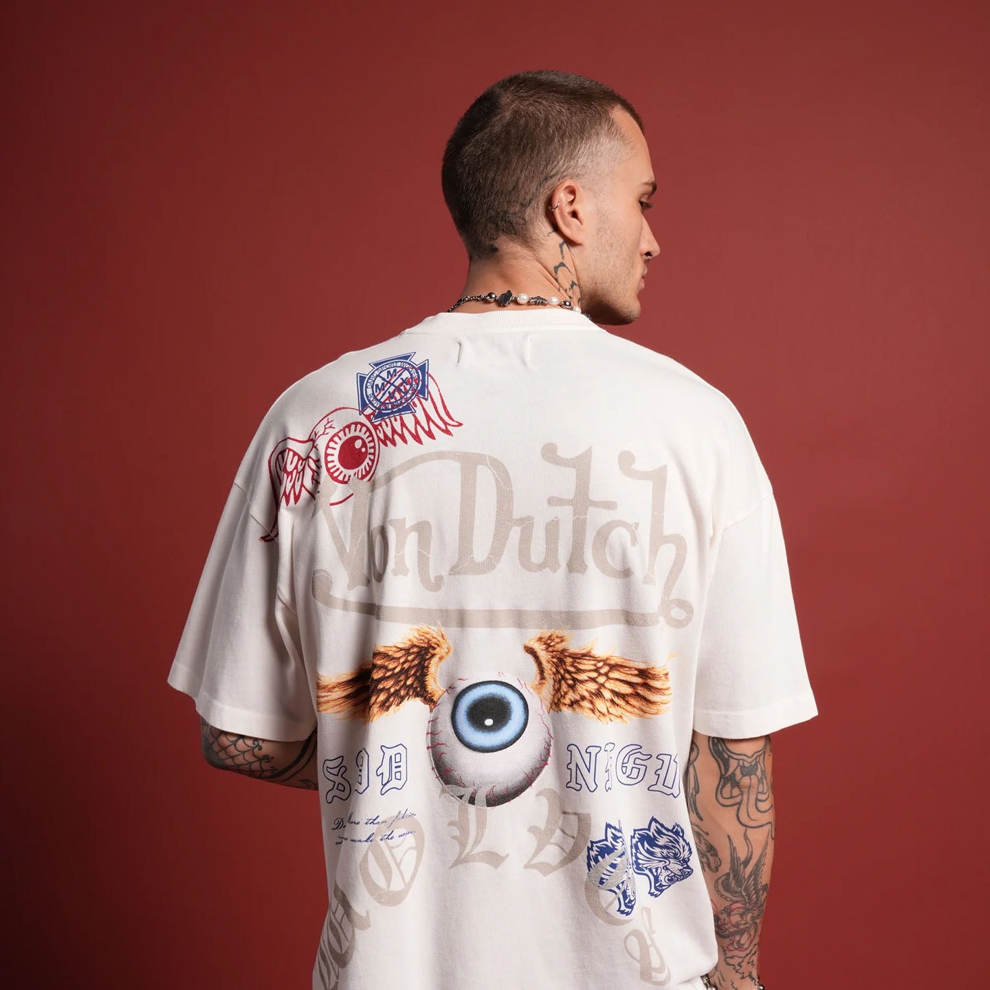 DSVD Wolf NFGU Premium Oversized Off White Tee