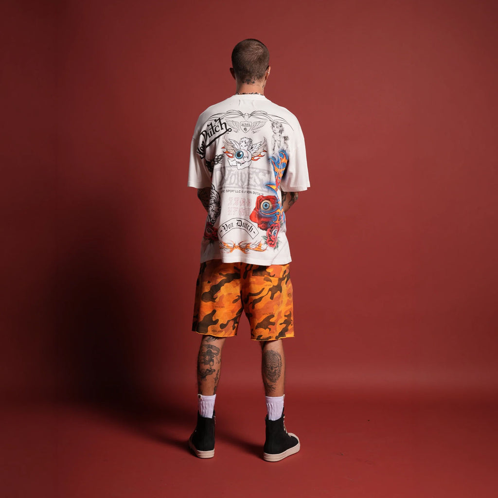DSVD Wolf Kulture Klash Premium Oversized White Tee
