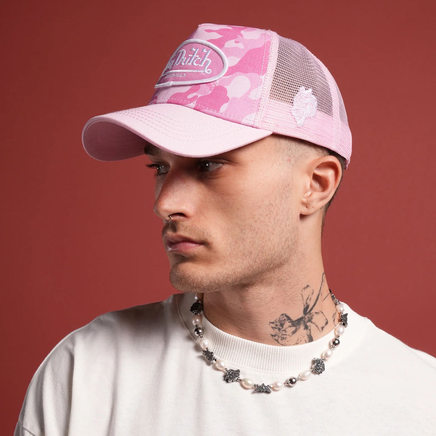 DSVD Wolf Pink White Trucker Hat