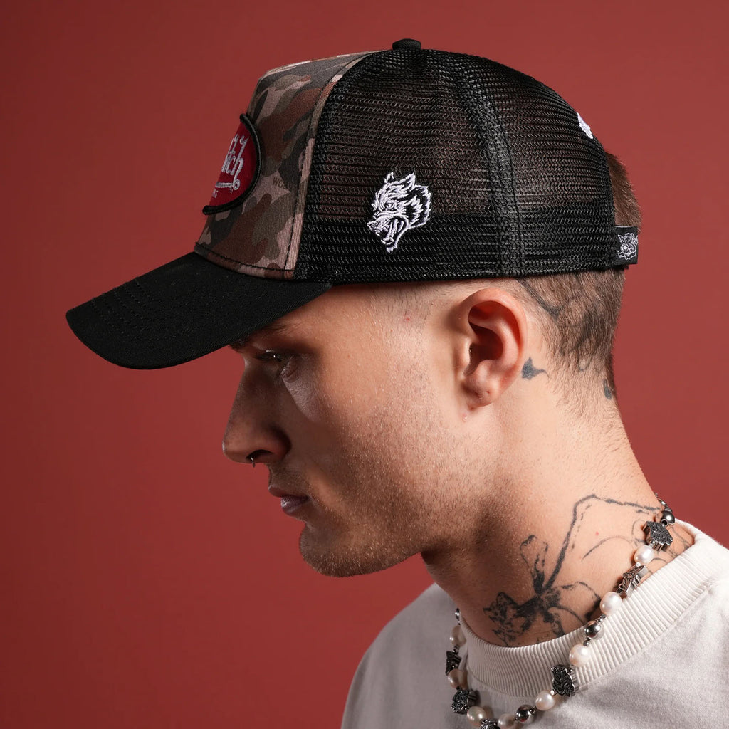 DSVD Wolf  Black Camo Trucker Hat