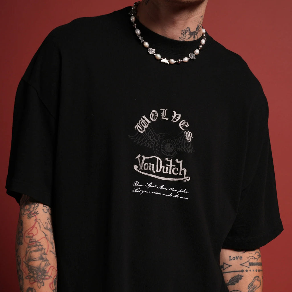 DSVD Wolf NFGU Premium Oversized Black Tee