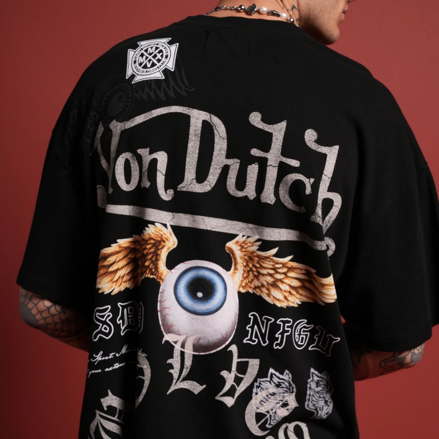 DSVD Wolf NFGU Premium Oversized Black Tee