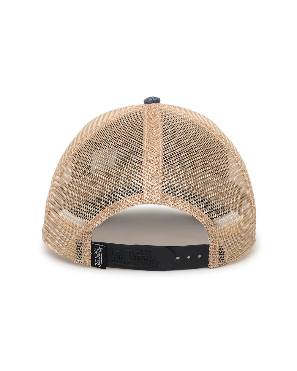 Unisex Blue-Beige Trucker Hat