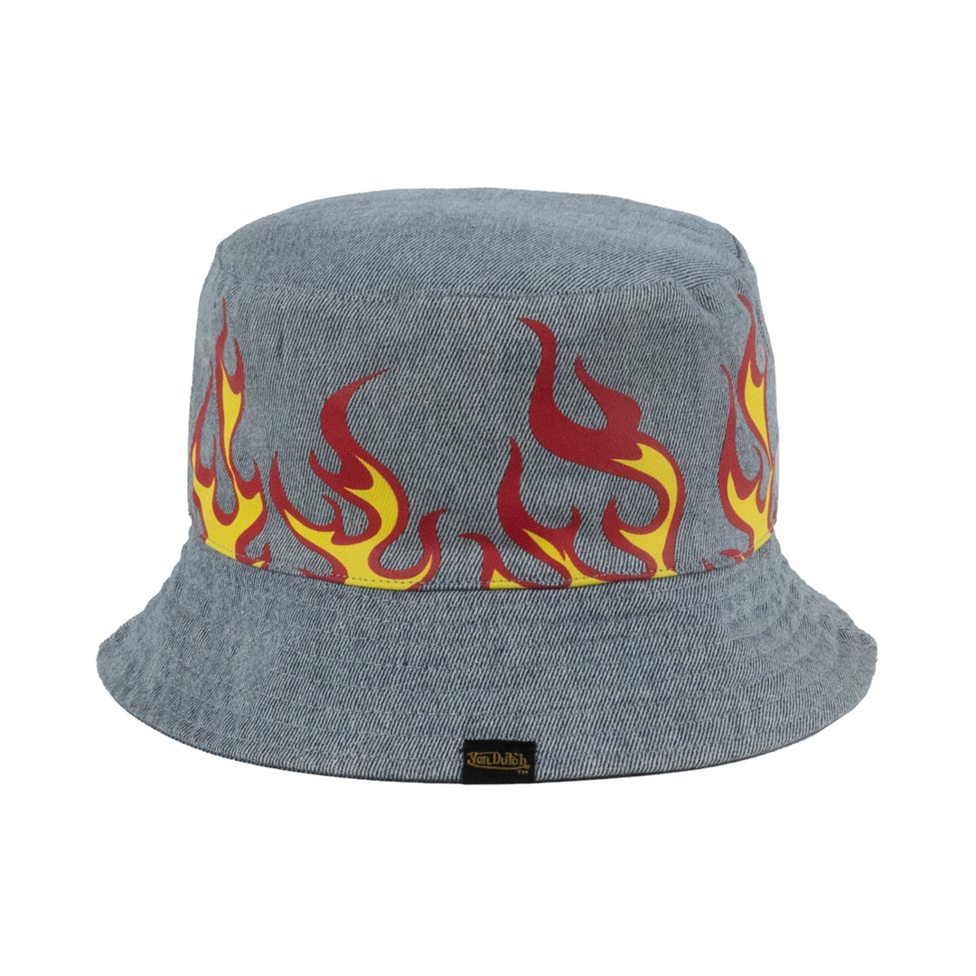 Unisex Denim Blue Reversible Bucket Hat