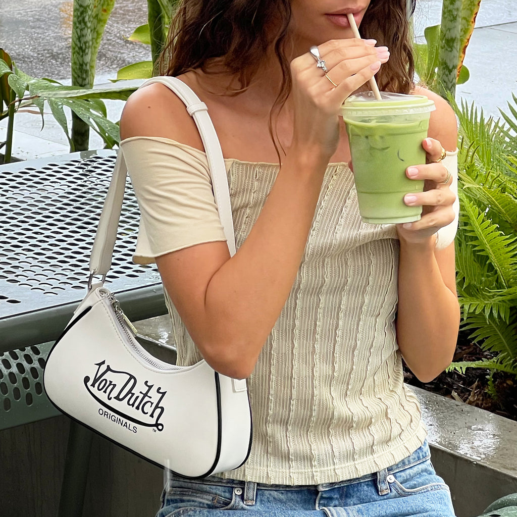 Amy Originals White Shoulder Bag