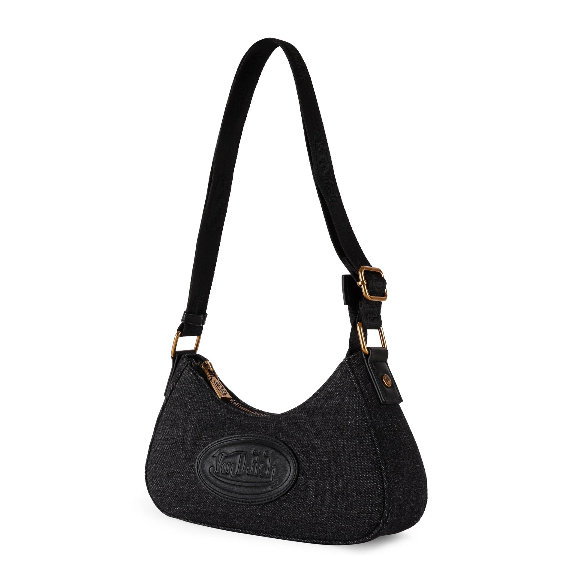 Amy Dirty Denim Dirty Black Shoulder Bag