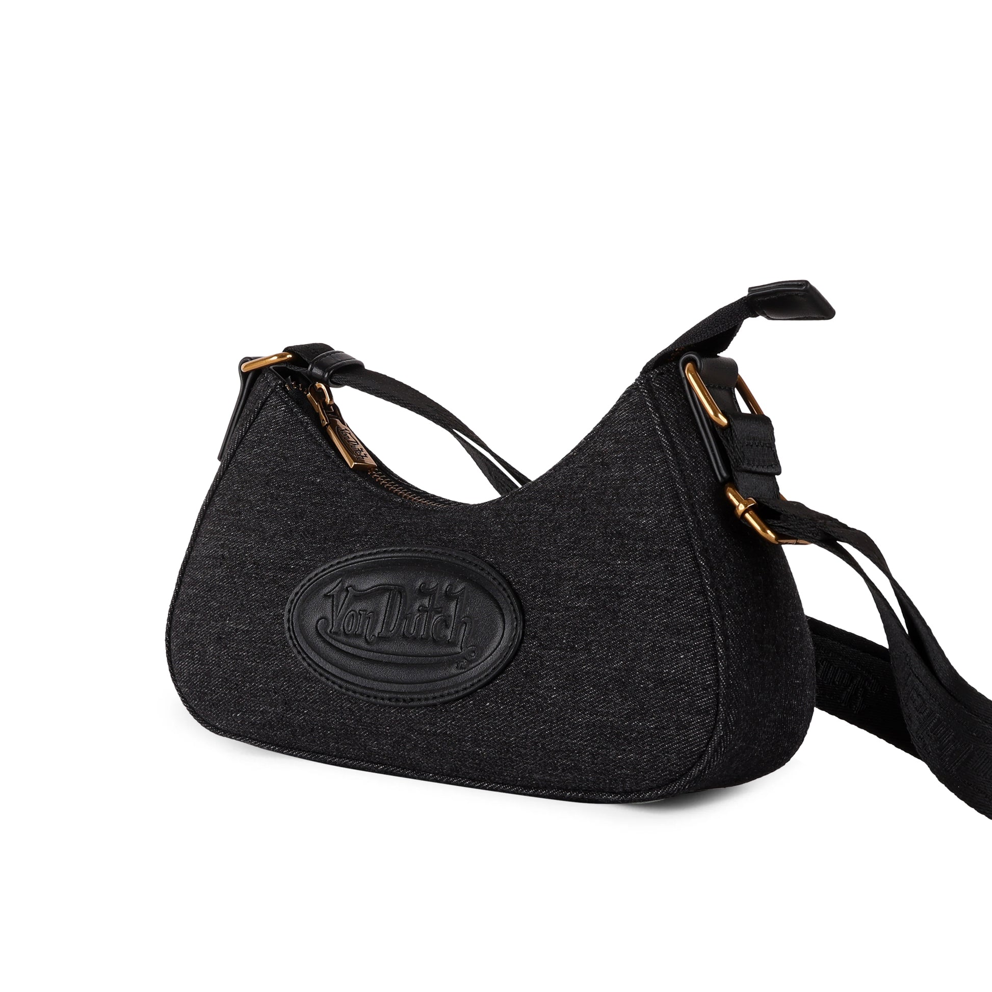 Amy Dirty Denim Dirty Black Shoulder Bag