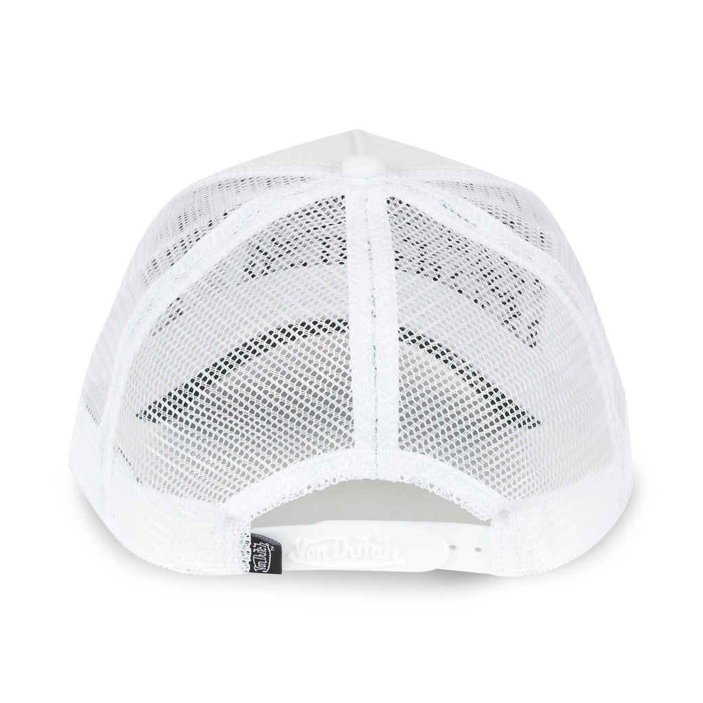 Two Tone Embroidered White-Green Trucker Hat