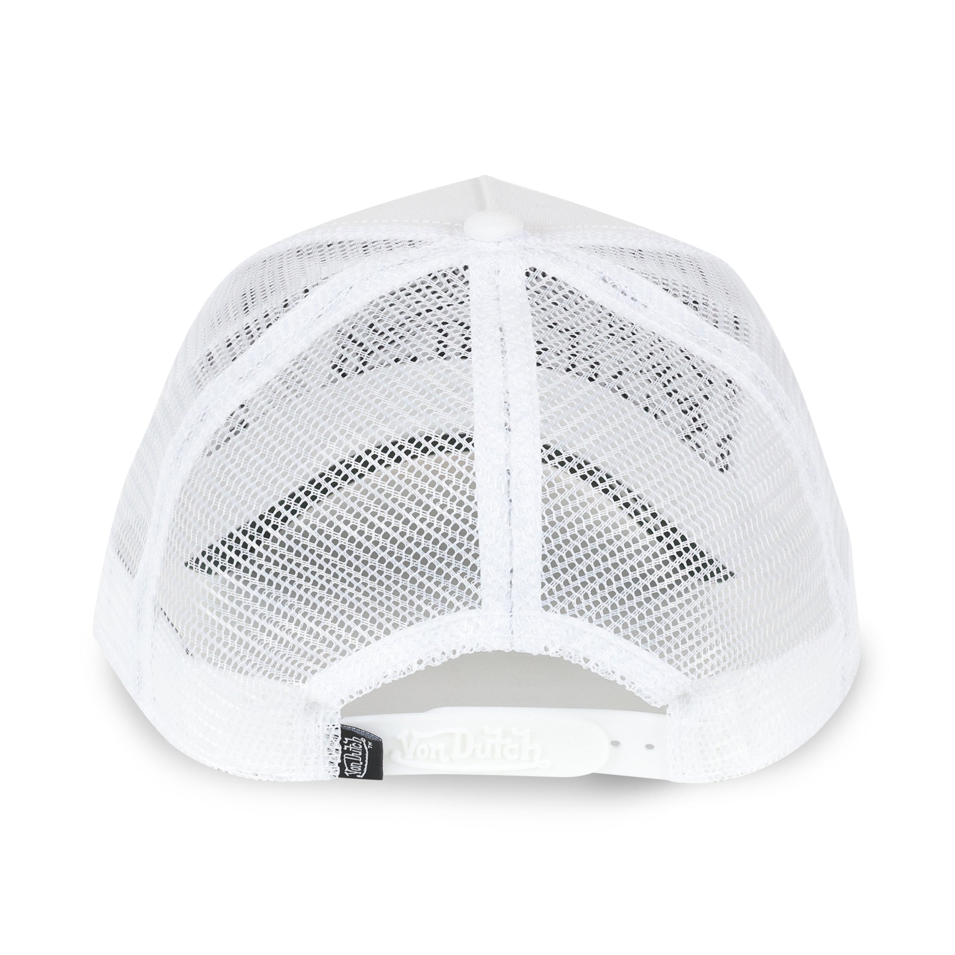 Two Tone Embroidered White-Green Trucker Hat