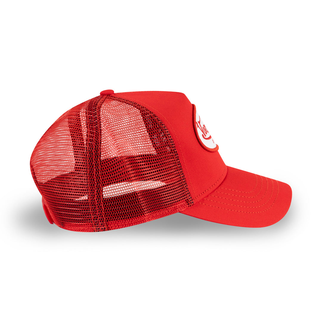Twill Originals Patch Red Trucker Hat