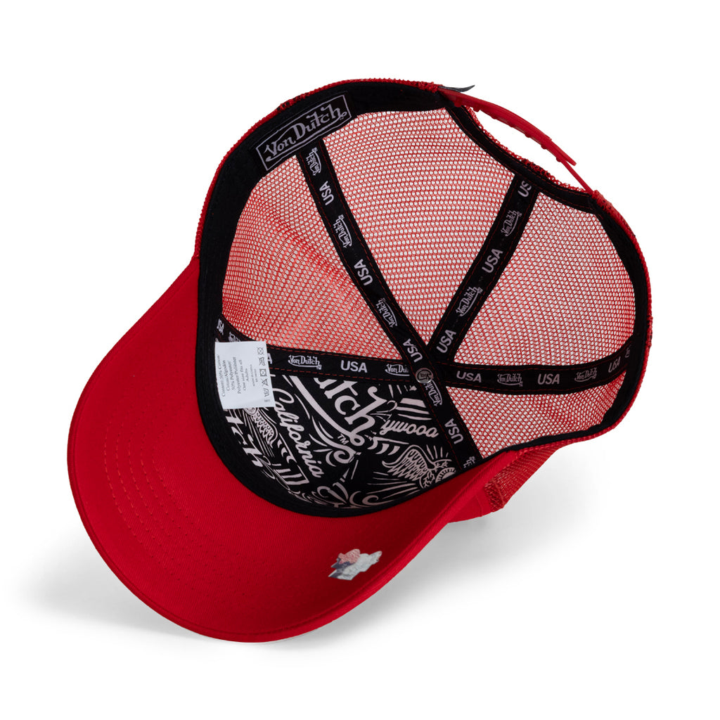 Twill Originals Patch Red Trucker Hat