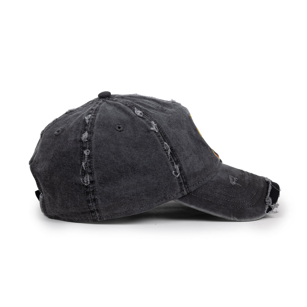 Flying Eyeball Crossed Bones Black Dad Cap