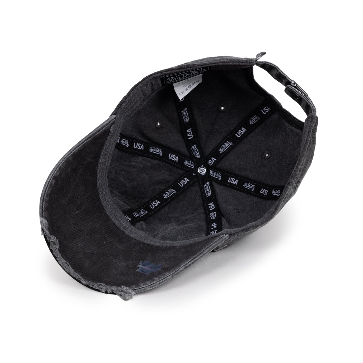 Flying Eyeball Crossed Bones Black Dad Cap