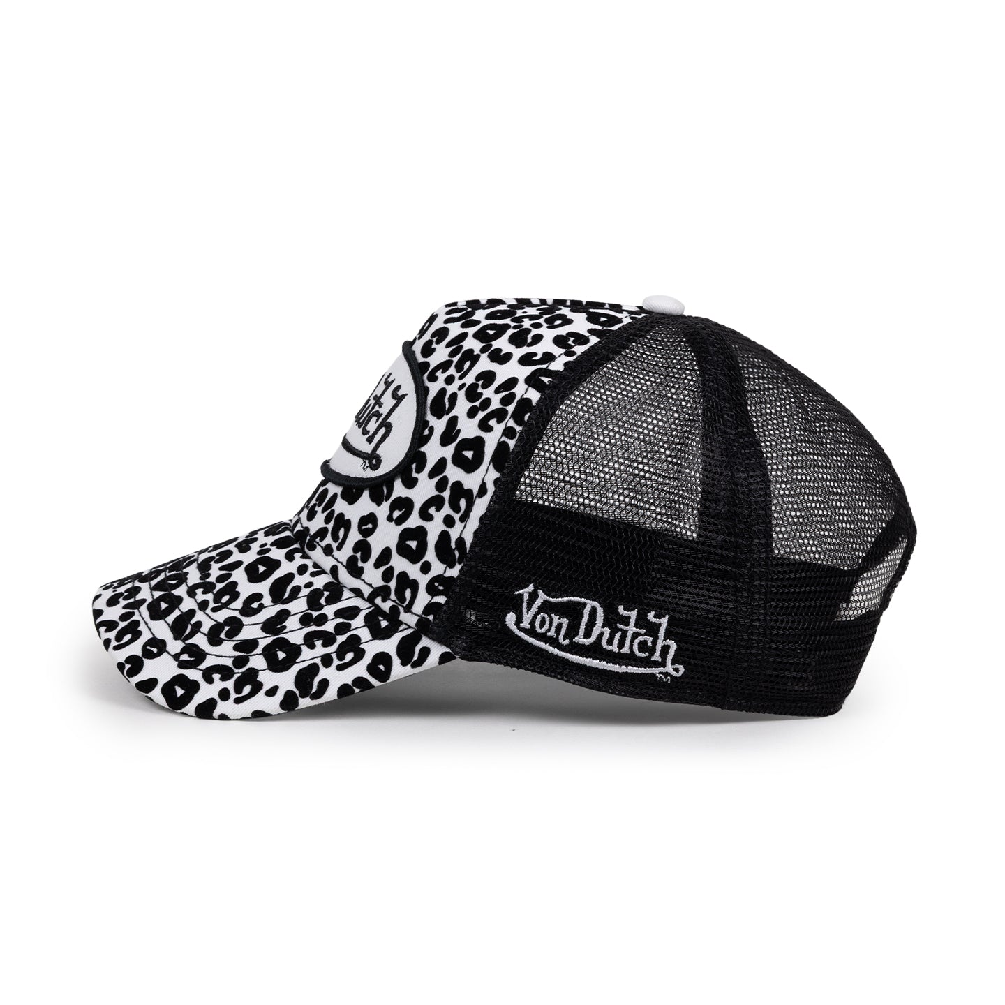 Twill Patch Black White Trucker Hat