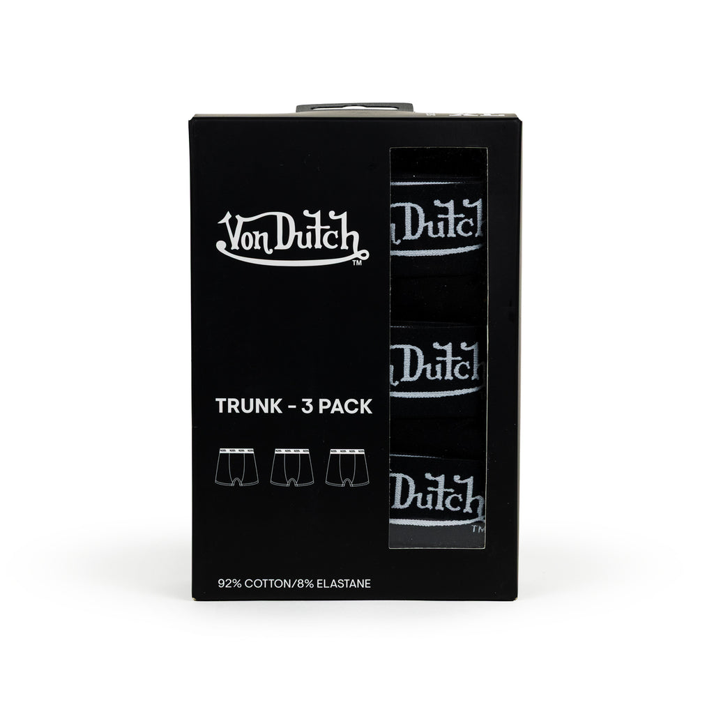Mens Black Trunks 3 Pack
