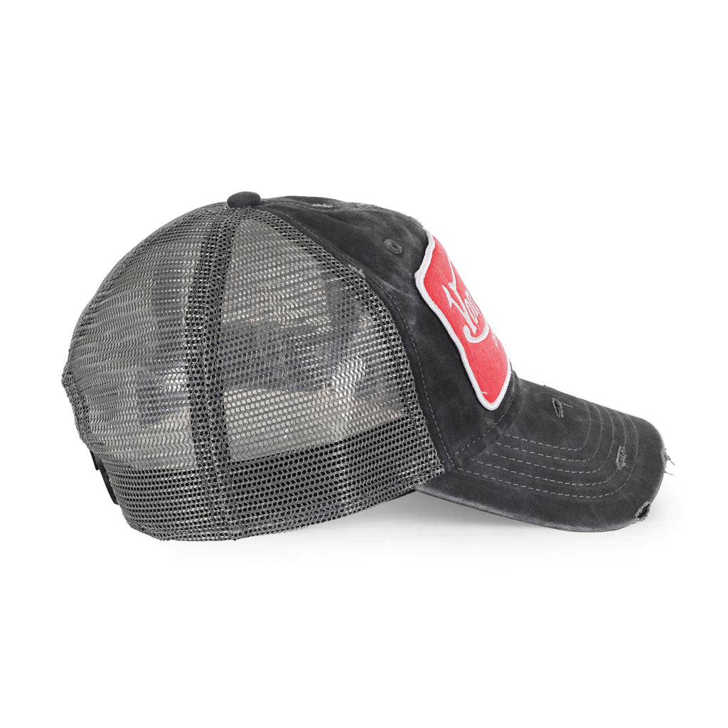 Distressed Old Originals Black & Grey Trucker Hat