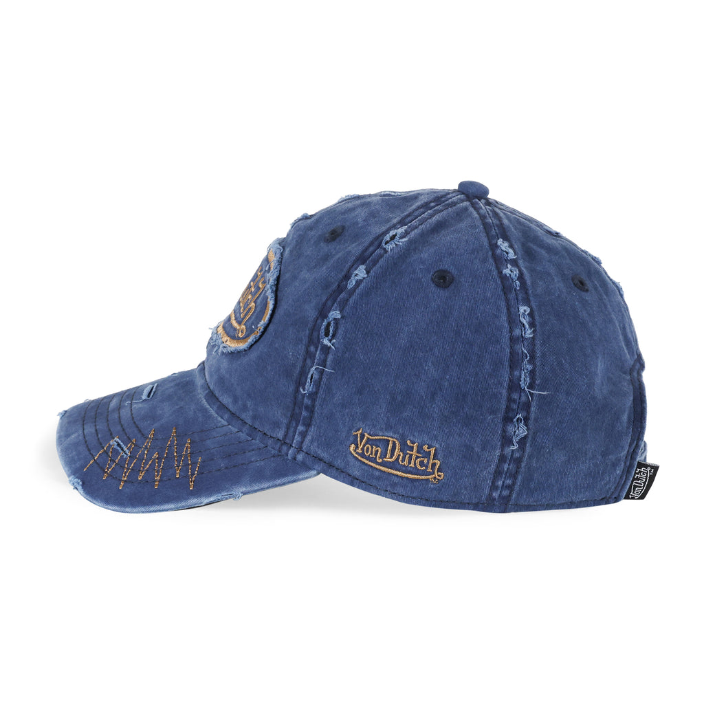 Chain Stitch Dark Navy Dad Cap