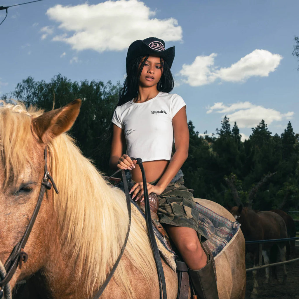 Patch Black & Pink Cowboy Hat