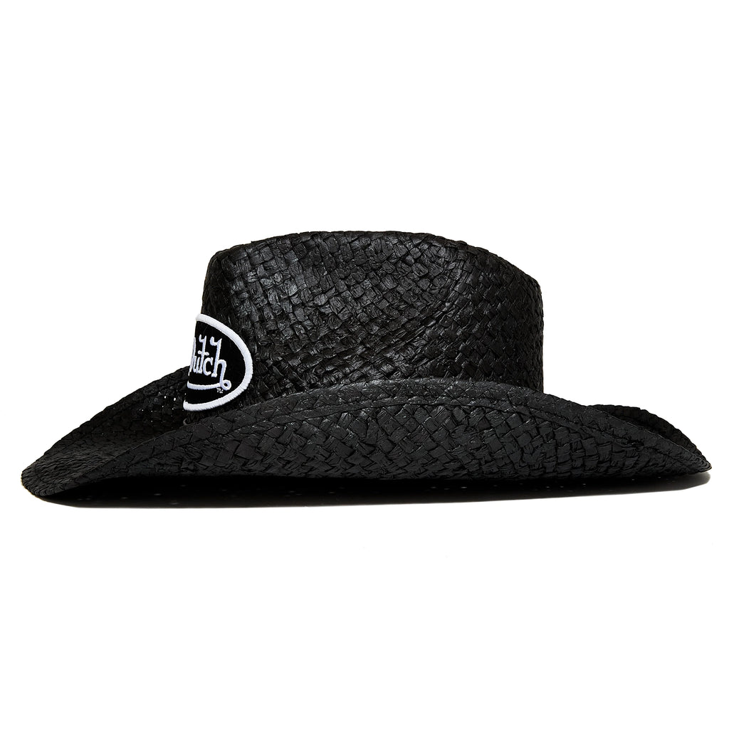 Patch Black & White Cowboy  Hat
