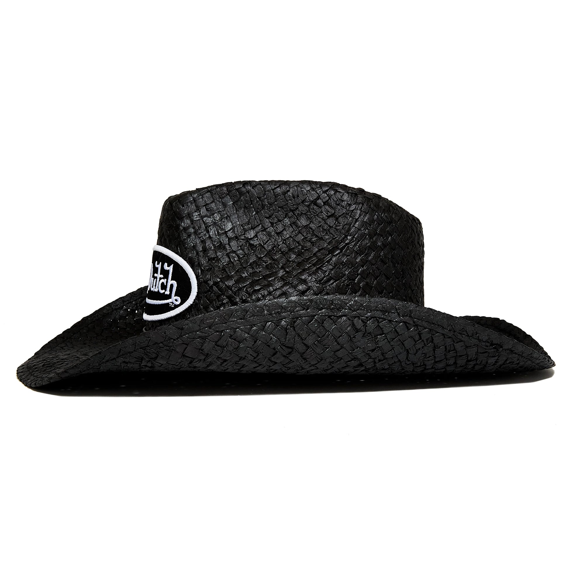 Patch Black & White Cowboy  Hat