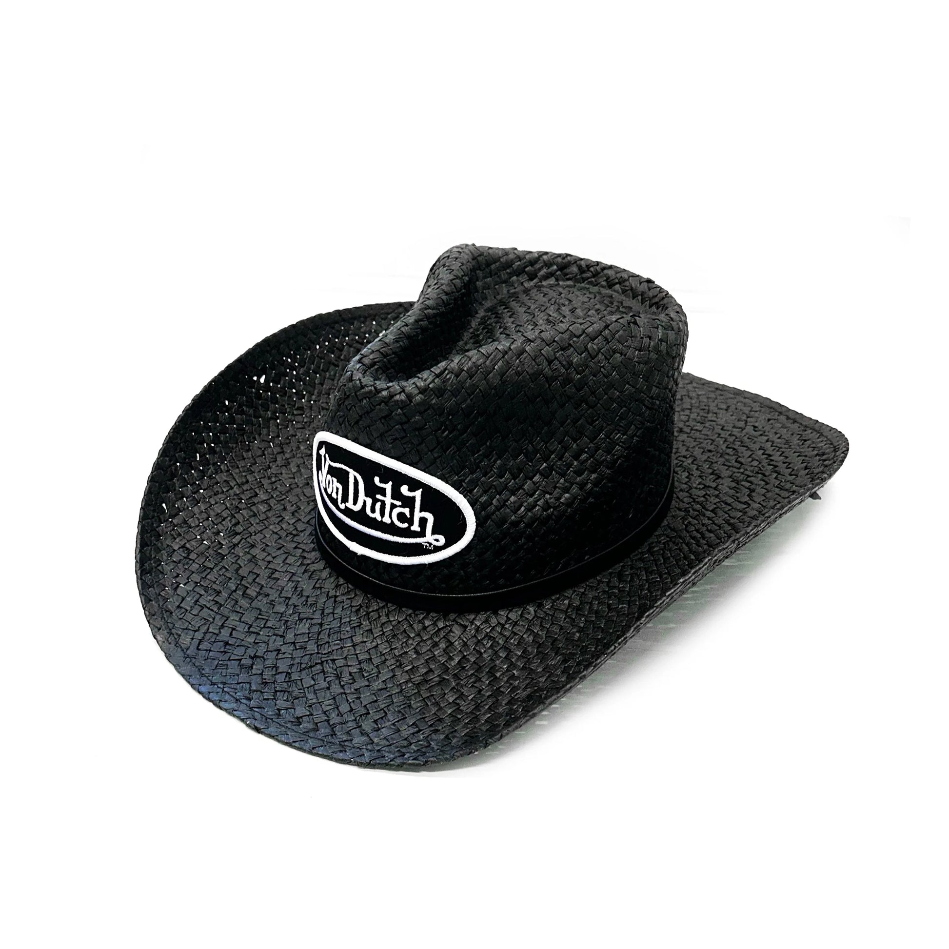 Patch Black & White Cowboy  Hat