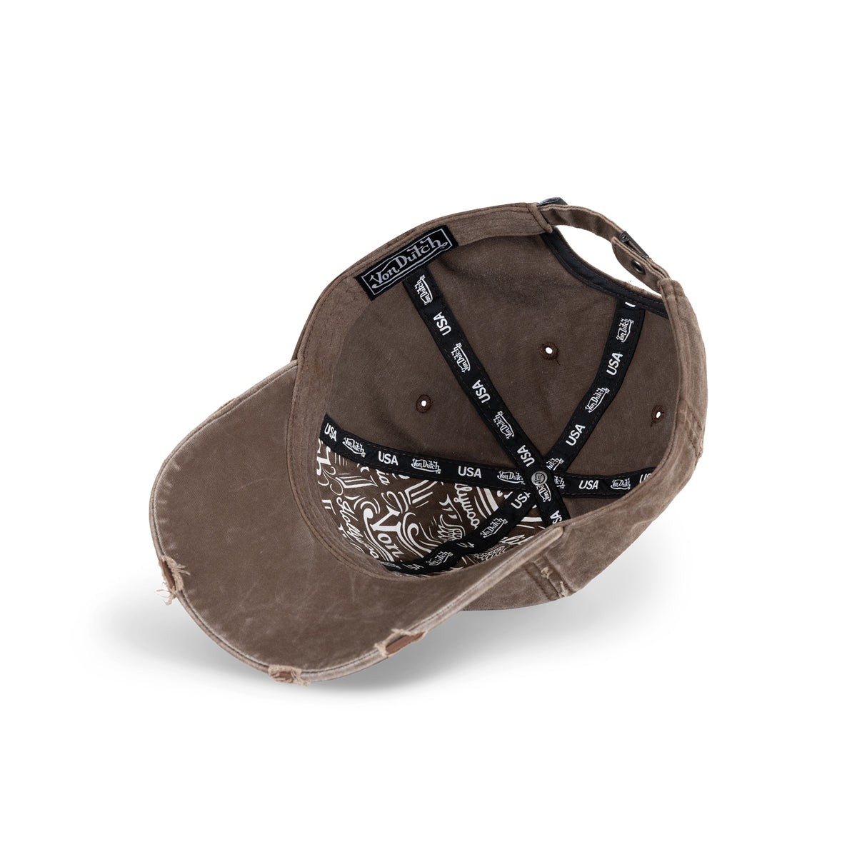 VD Flames Dad Cap Cap Brown