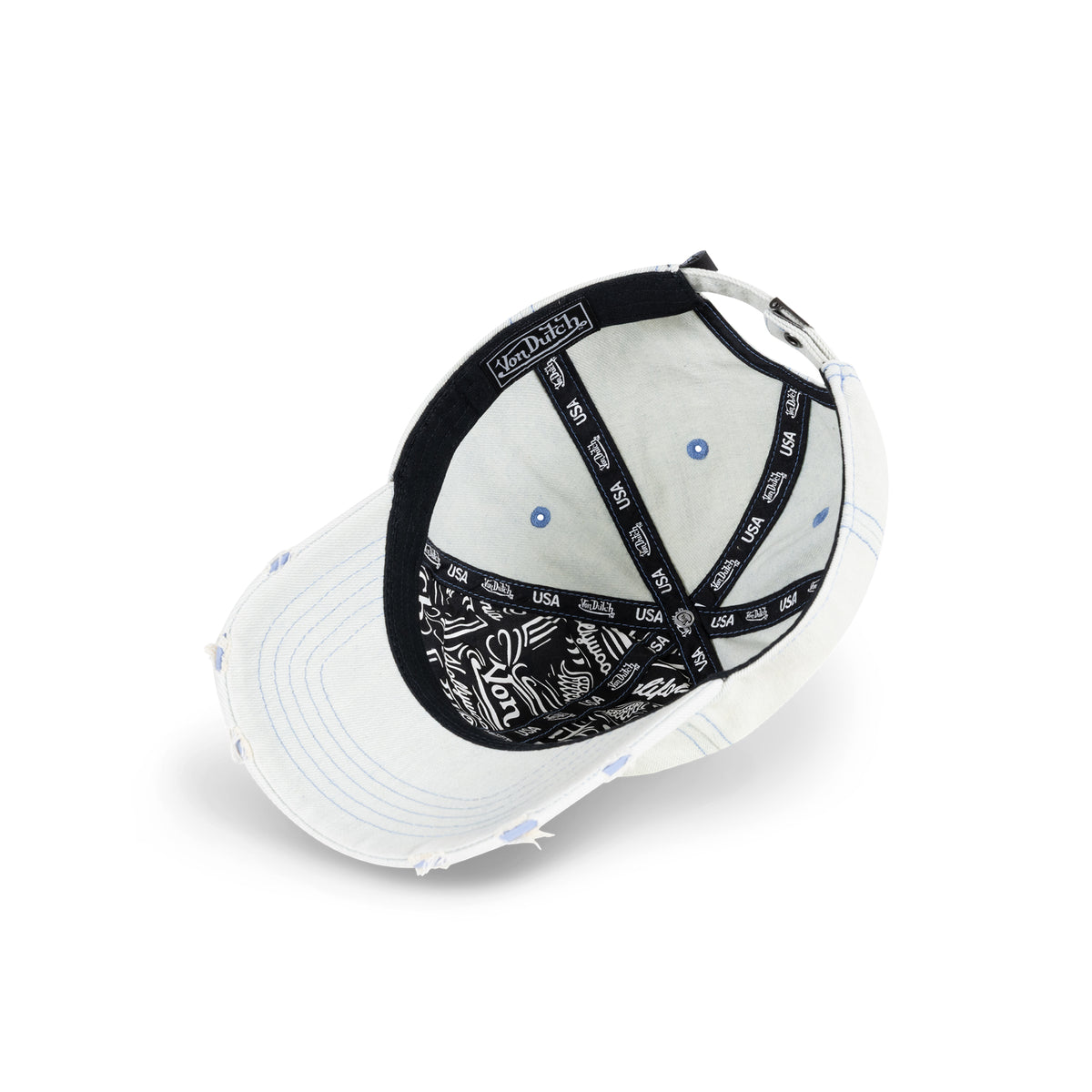 Overdye Dad Cap Light Blue Bleached