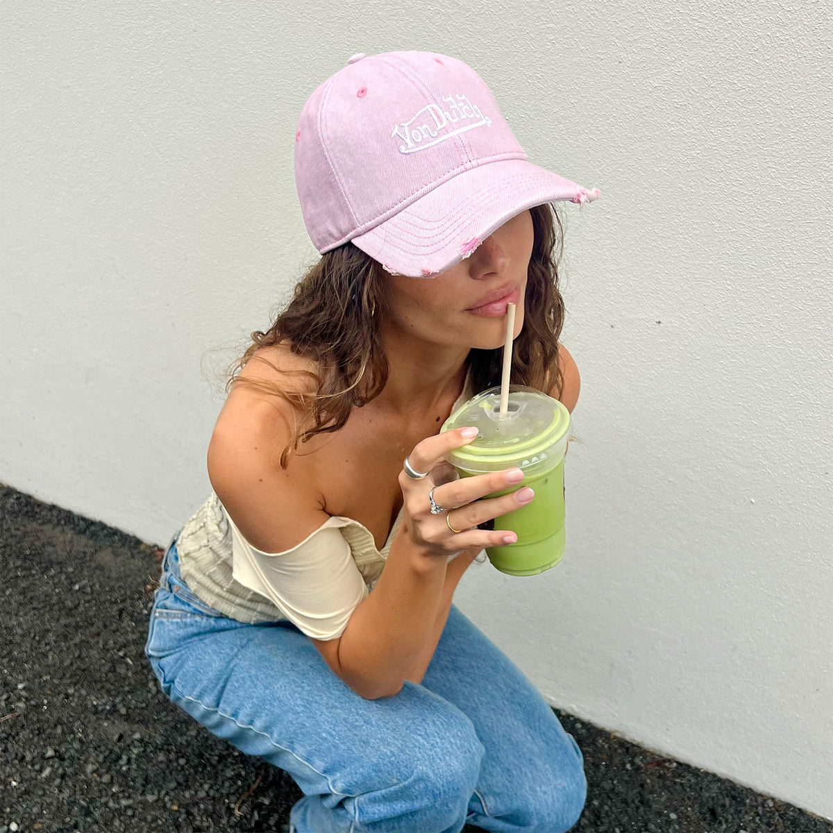 Overdye Dad Cap Pink Overdye