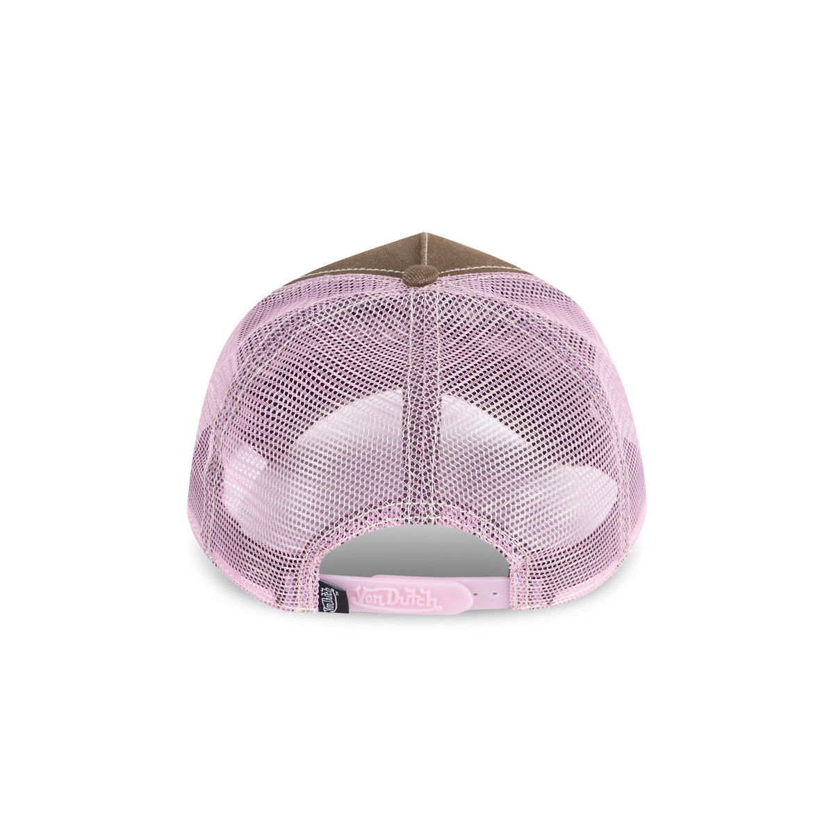 Diamonte Trucker Hat Brown Pink