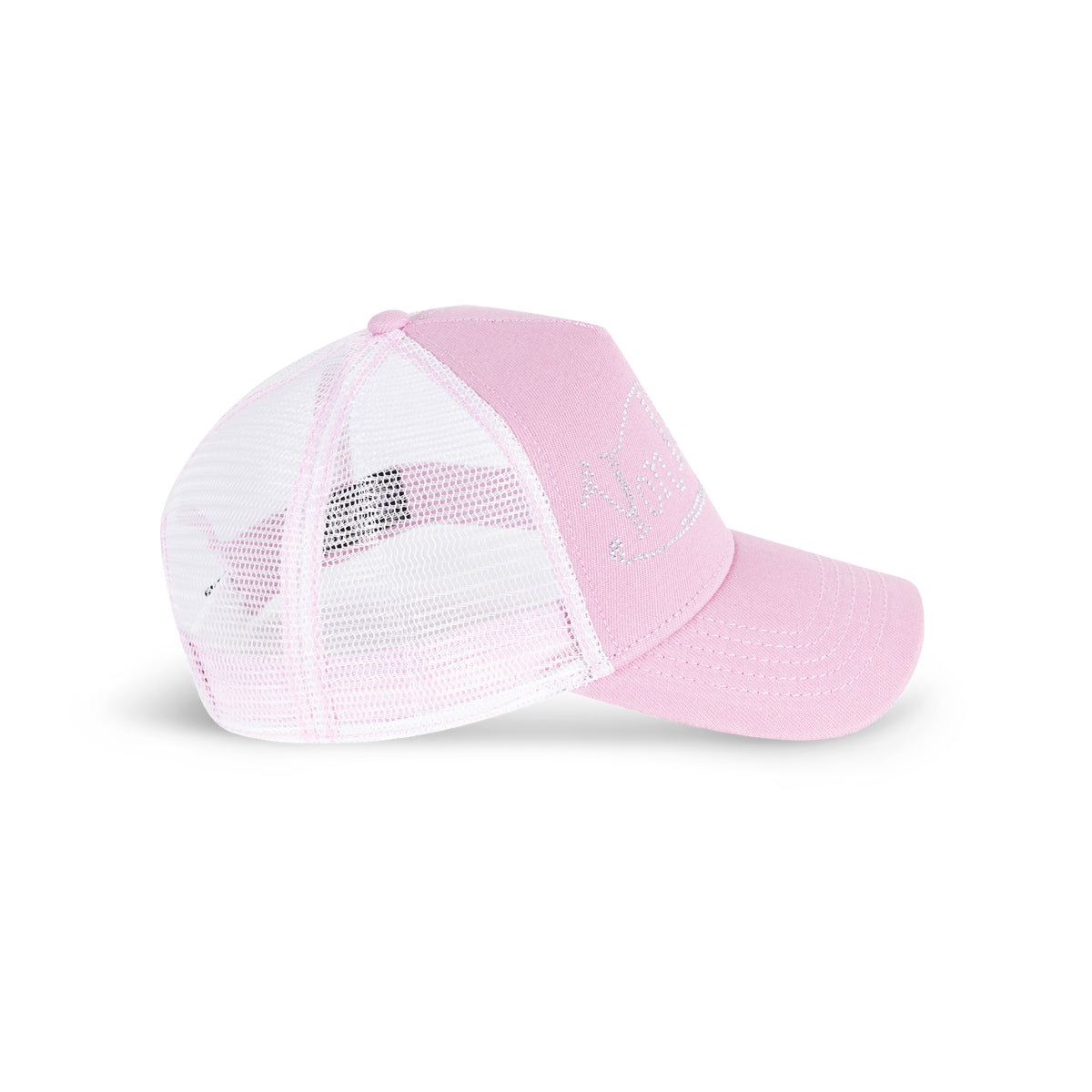 Diamonte Trucker Hat Pink