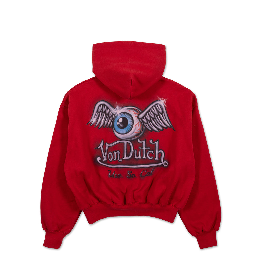 Flying Eye Oversized Cropped Hoodie