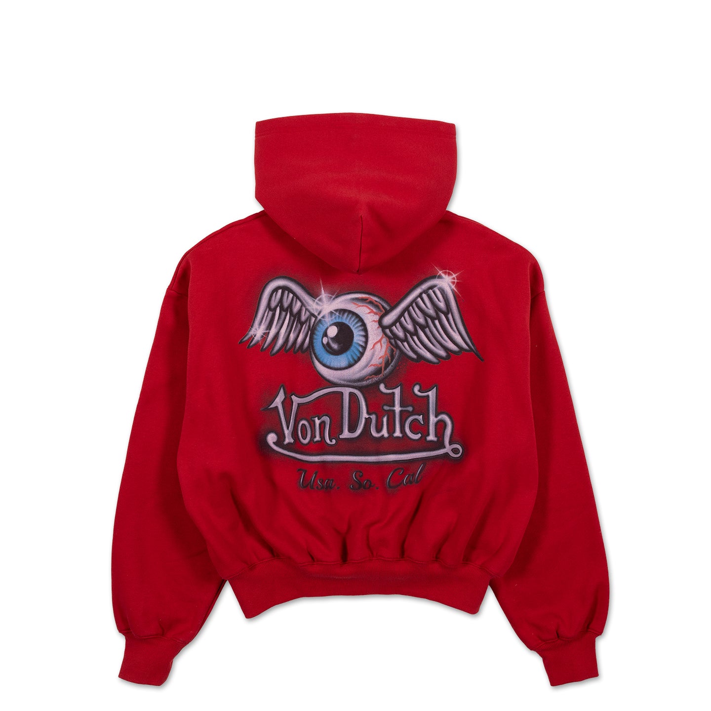 Flying Eye Oversized Cropped Hoodie